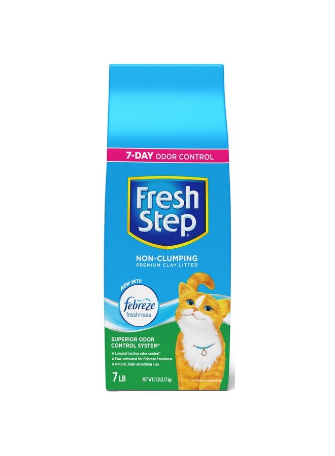 Fresh Step Non-Clumping Premium Cat Litter with Febreze Freshness, Scented - 7 Pounds (Package May Vary) - Image 3