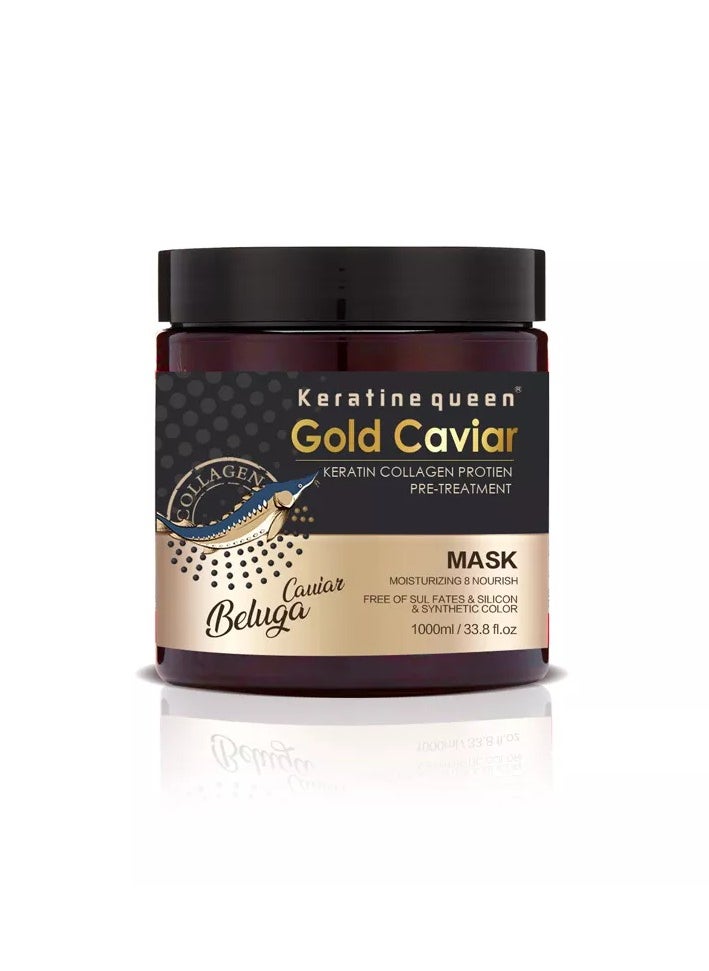 Keratine Queen Gold Caviar Beluga Hair Mask 800ml