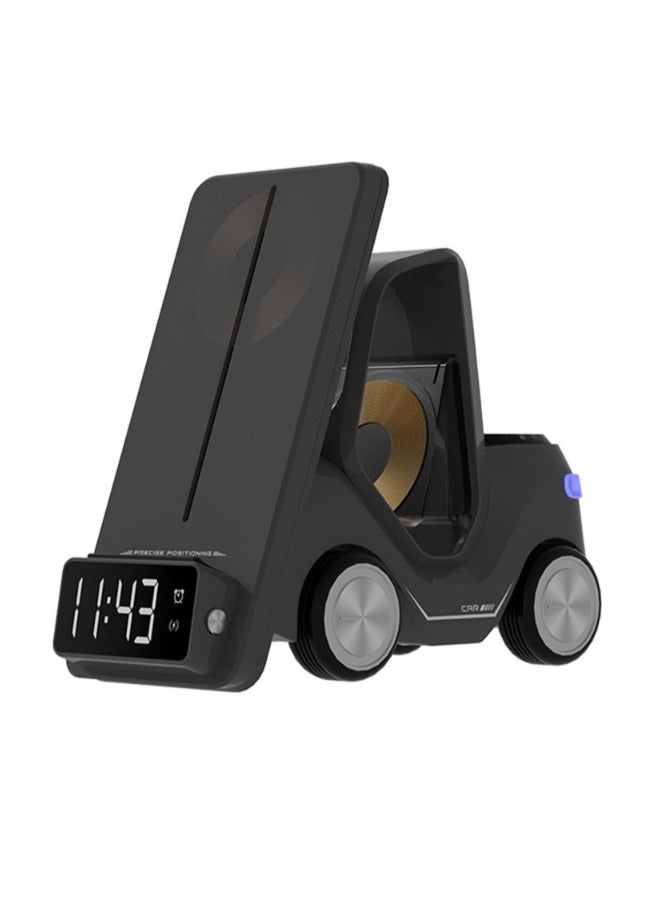 ACLIX Wireless Charger Stand For iPhone 16 15 14 13 X Pro Max Alarm Clock LED Night Light Fast Charging Dock Station For Apple Watch AirPods - Image 1