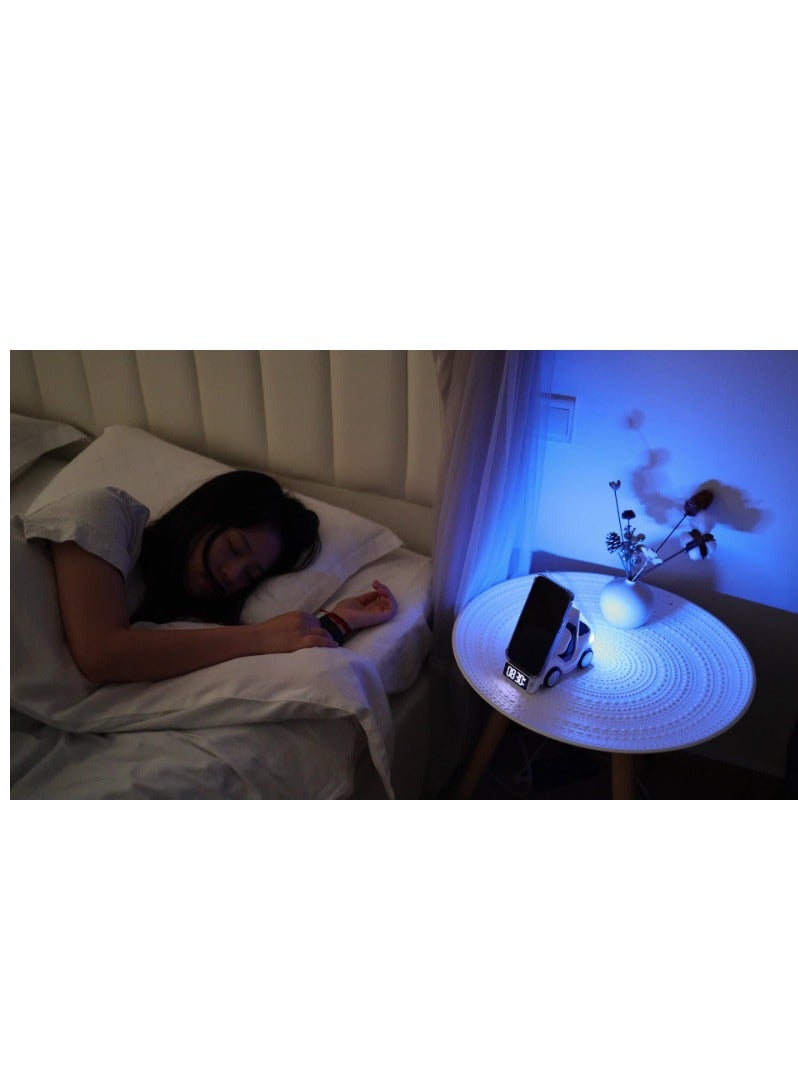 ACLIX Wireless Charger Stand For iPhone 16 15 14 13 X Pro Max Alarm Clock LED Night Light Fast Charging Dock Station For Apple Watch AirPods - Image 3