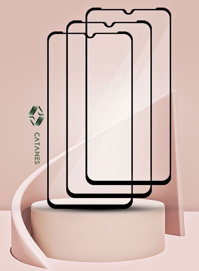 CATANES 3 Pack For Moto G22 Screen Protector Tempered Glass Full Glue Back - Image 3