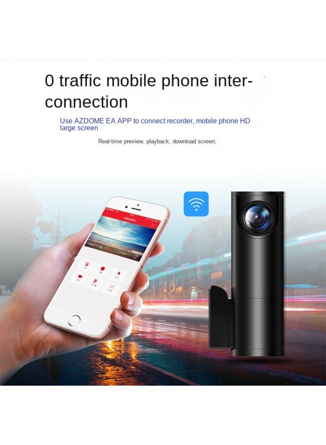 Azdome Dash Cam Mobile Phone Connection Wifi 24-hour Parking Monitoring Night Vision Dash Cam - Image 4