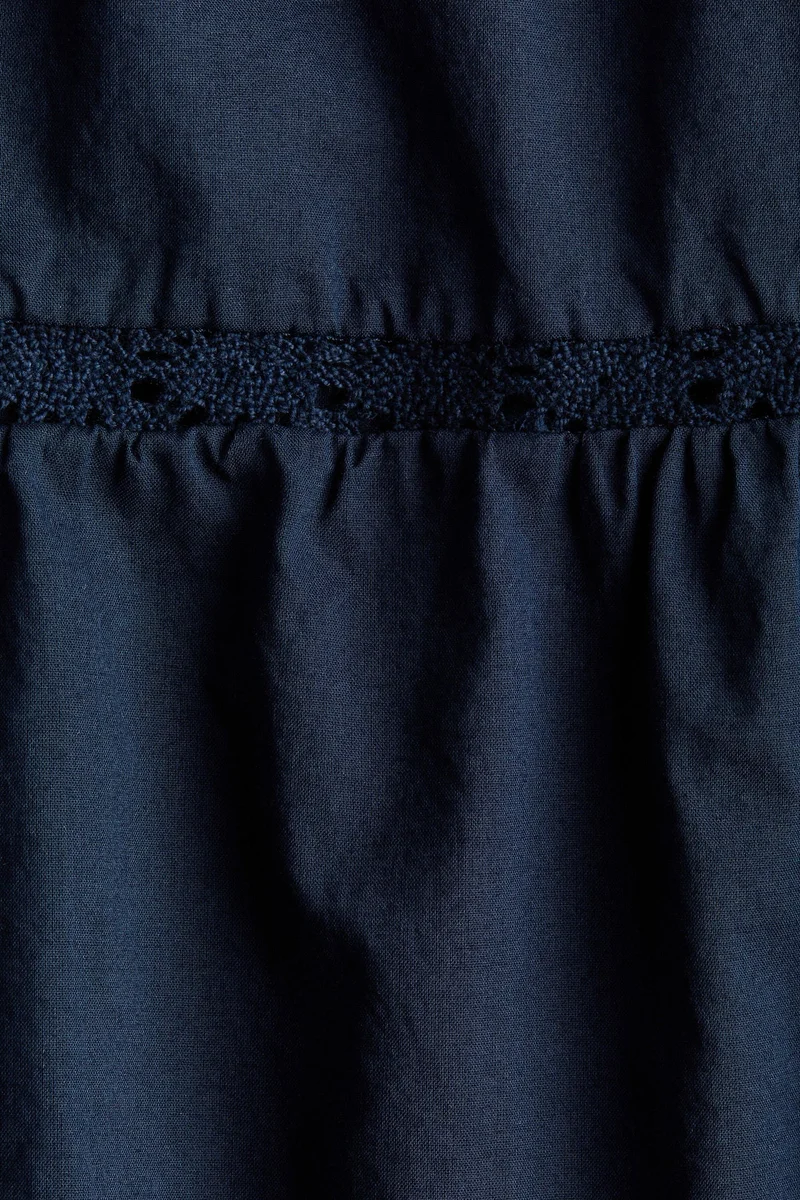 H&M Lace-trimmed flared-skirt dress