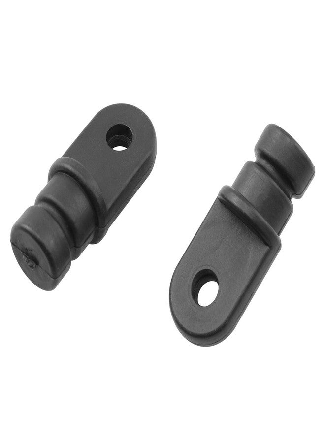 DGHAOP Bimini Top Fitting 2PCS 5/8 Inches OD Bimini Top Lightweight Black Nylon Round Inside Eye End for Marines Boats Yachts Ships, 5/8 inch Internal Eye End - Image 2