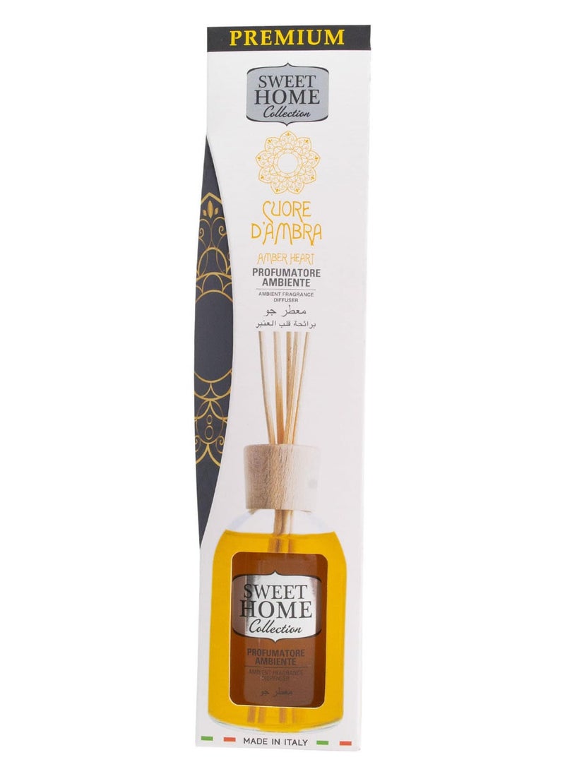 Sweet Home - Amber Heart Ambient Fragrance Reed Diffuser 100 ML - Image 1