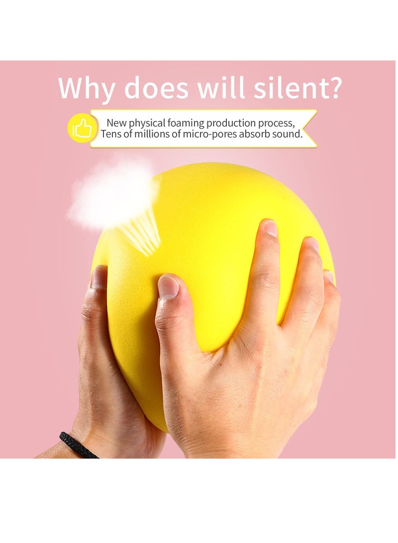 KASTWAVE Uncoated High Density Foam Ball, for Over 3 Years Old Kids Foam Sports Balls, Soft and Bouncy, Lightweight and Easy to Grasp Foam Silent Balls are Safe for Younger Children, 7-Inch - Image 3