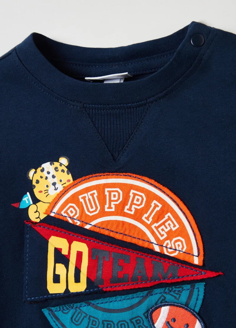 Ovs Long-Sleeve T-Shirt With Patch