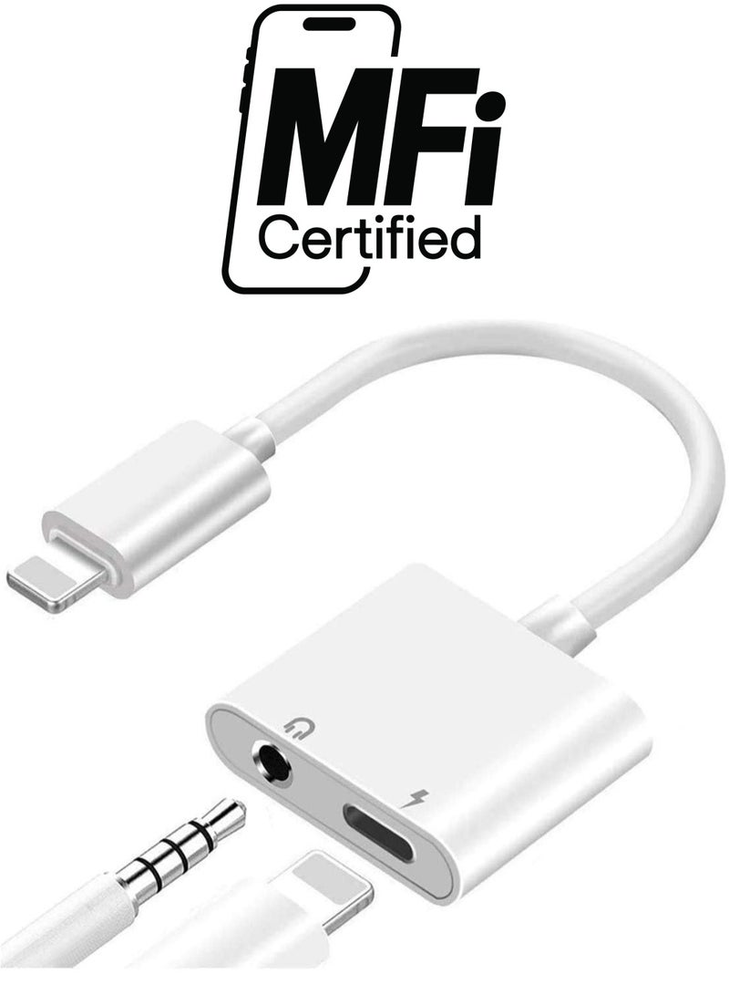 ELTRAZONE كابل شحن + جاك صوت سماعة 3.5 مم 2 في 1 - Image 1