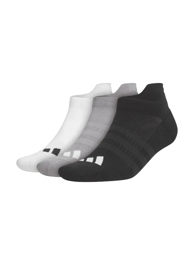 اديداس Adidas 3 Pk Ankle White Golf Socks For Men 6.5-8