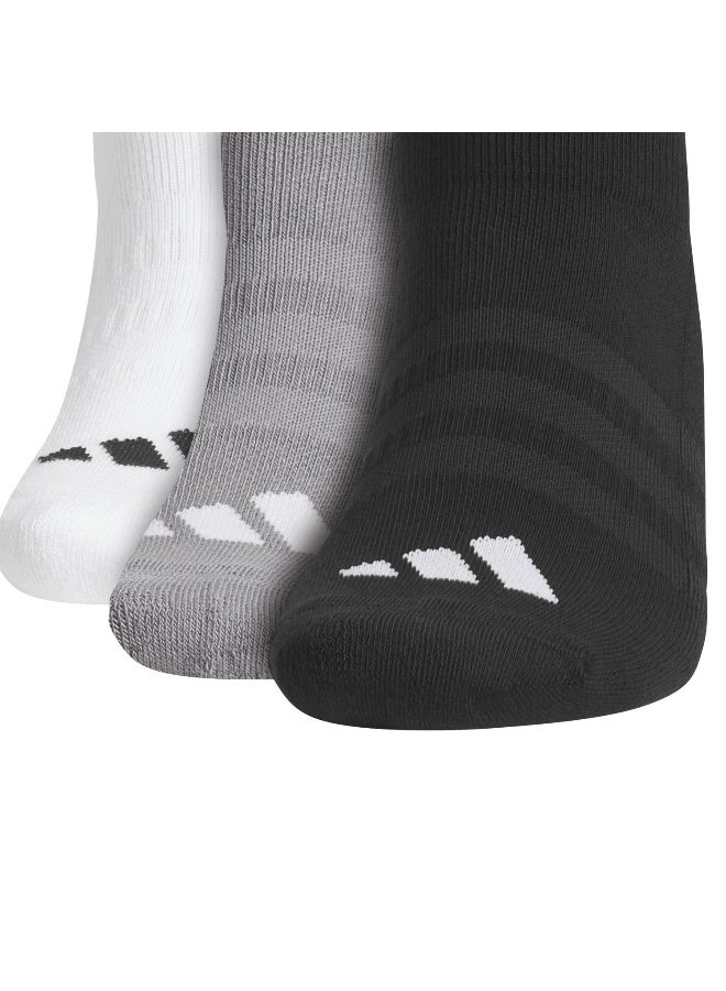 Adidas 3 Pk Ankle White Golf Socks For Men 6.5-8  - Image 3