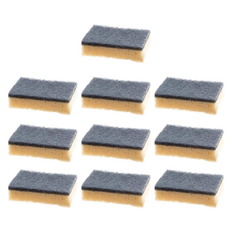 10 Pack Double Sided Deep Black Kitchen Sponges for Non Scratch Dish Washing - Image 2