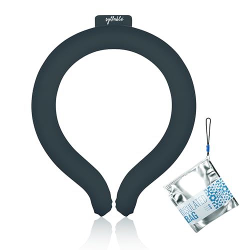 Syllable Neck Cooling Tube Reusable Neck Cooler with Insulated Bag for Outdoor and Indoor in Summer Black - Image 2