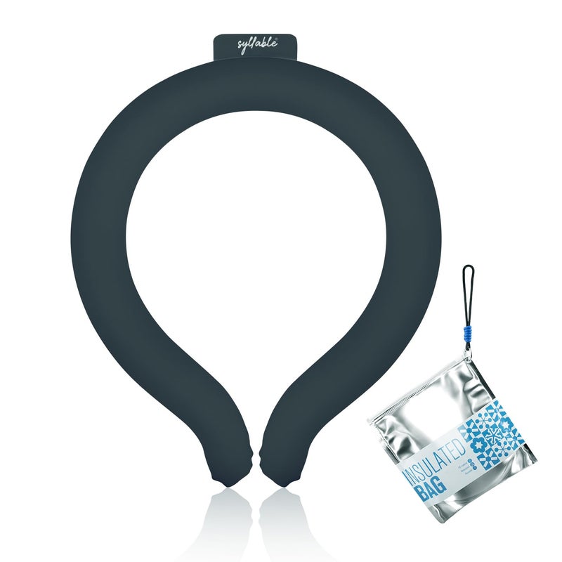 Syllable Neck Cooling Tube Reusable Neck Cooler with Insulated Bag for Outdoor and Indoor in Summer Black - Image 3