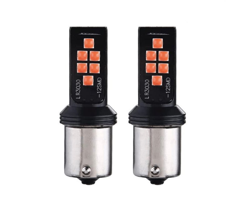 Automaze 1157 BAY15d Red LED Brake Lamp With Advanced 3030 SMD Bright Stop Lamp, Pack of 2 (Red) - Image 1