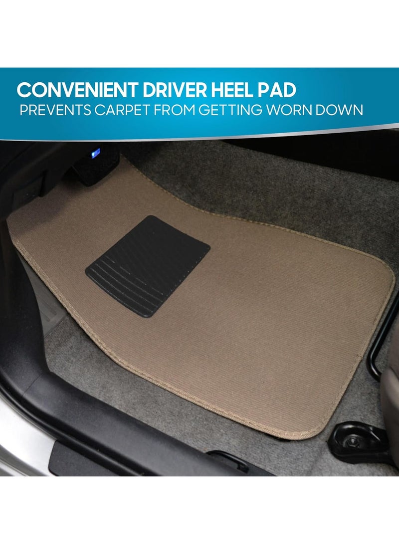 Generic Universal Car Mat 4 pcs Set Middle - Beige  - Image 3