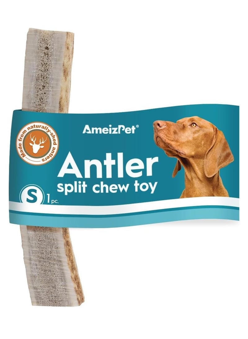 PET Split Antler Chews For Dogs All Natural Dog Chews Long Lasting Elk Antler Bones for Dog Durable Deer Antlers For Dogs 1pc S Size Deer Antlers - Image 1