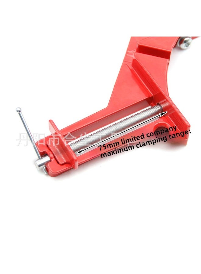 90 Degree Right Angle Clamp Welding Fixing Tool Woodworking Vice Fish Tank Fixer Red Aluminum Alloy Welding Vise Right Angle Clamp-Specifications And Models:Red Right Angle Fixed Clip Bubble Bag "145g]  - Image 3