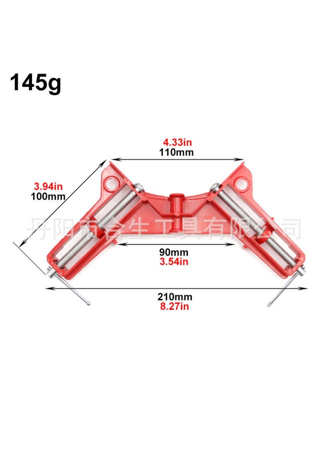 90 Degree Right Angle Clamp Welding Fixing Tool Woodworking Vice Fish Tank Fixer Red Aluminum Alloy Welding Vise Right Angle Clamp-Specifications And Models:Red Right Angle Fixed Clip Bubble Bag "145g]  - Image 1