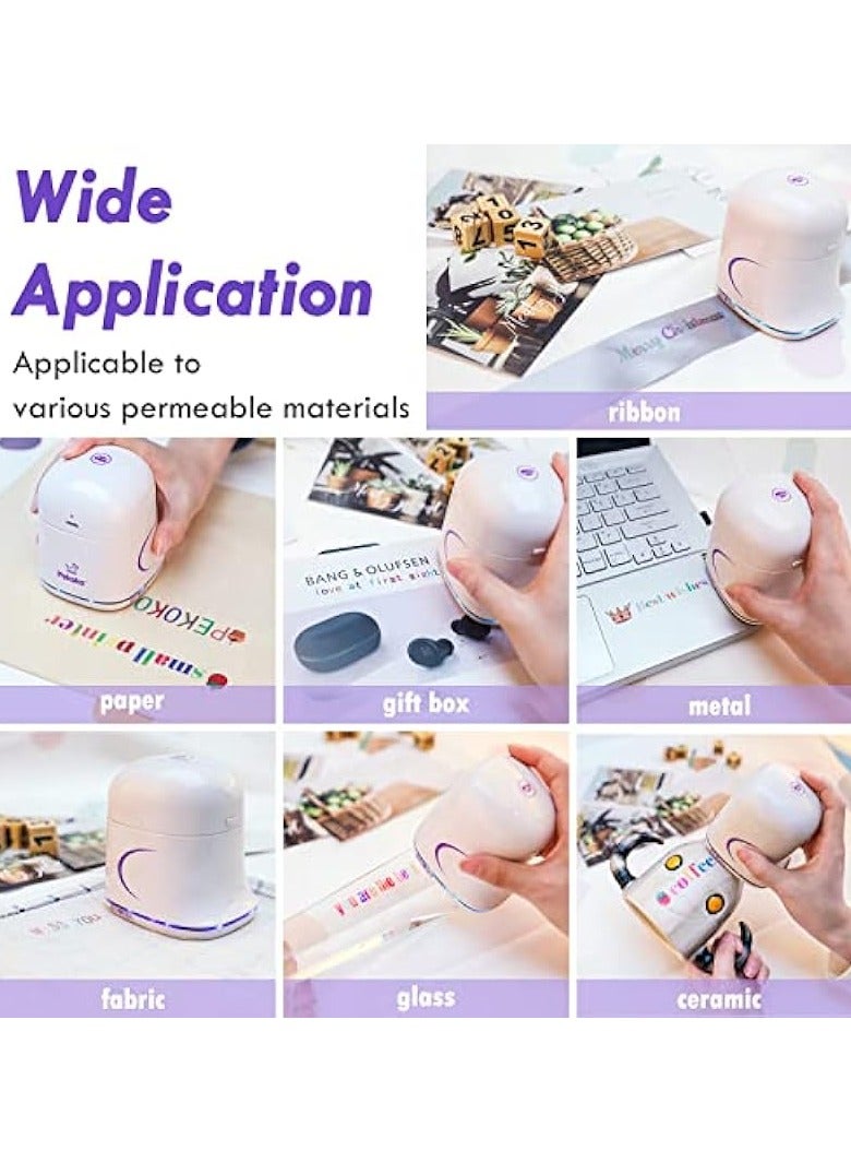 PEKOKO Portable Mini Inkjet Printer, PEKOKO Handheld Printer, Wireless Color Barcode Printer, 1200dpi  - Image 3