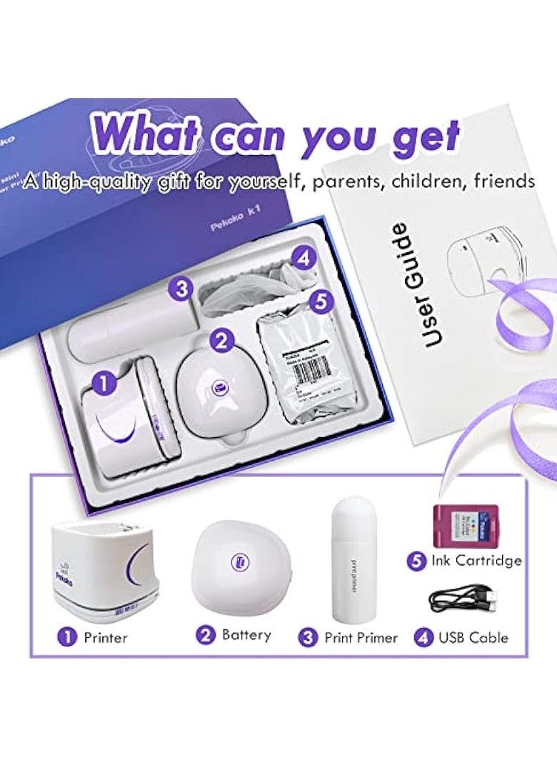 PEKOKO Portable Mini Inkjet Printer, PEKOKO Handheld Printer, Wireless Color Barcode Printer, 1200dpi  - Image 5