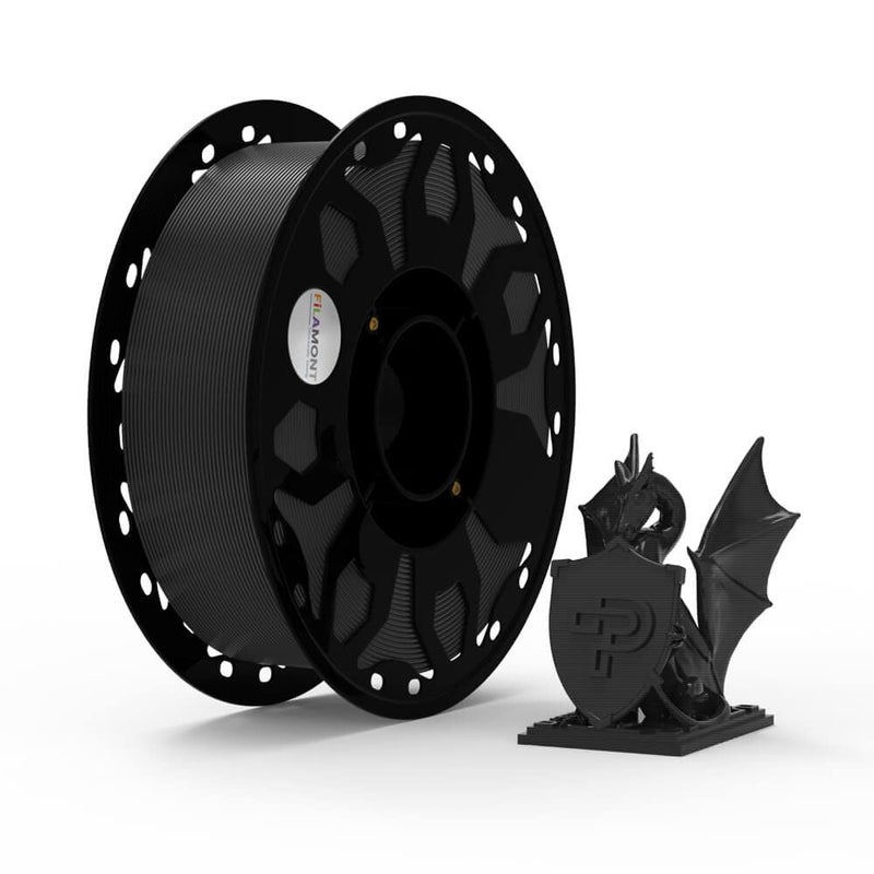 Protomont TECHNOLOGIES فيلا مونت 1.75 مم خيوط PLA بريميوم بلس للطباعة ثلاثية الأبعاد متوافقة مع معظم طابعات FDM (أسود) - Image 3