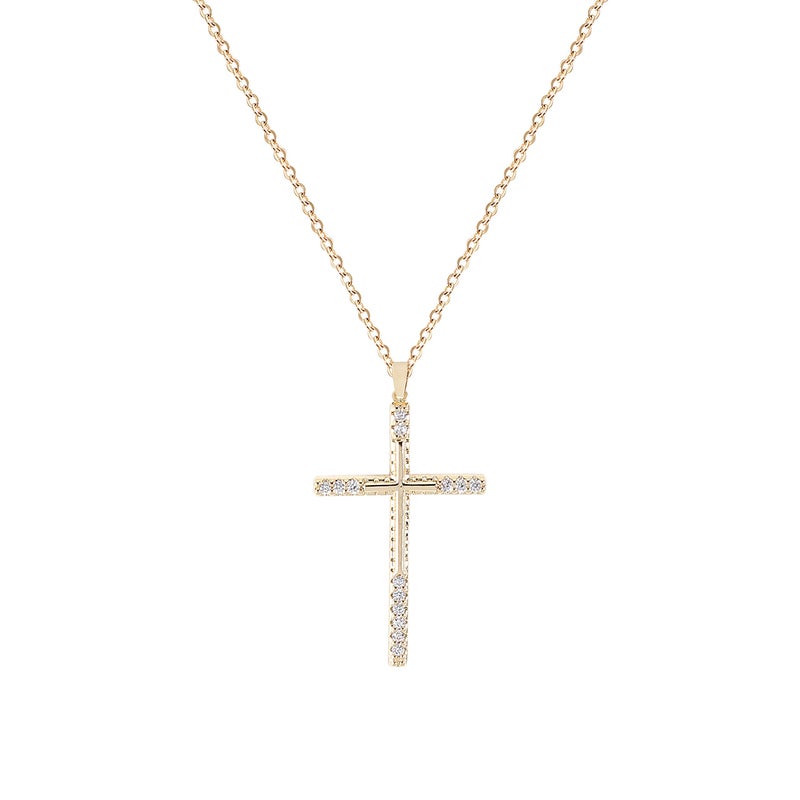 LLIYSOUN Gold Cross Necklaces for Women Jewelry Gold Cross Necklaces Gifts for Women Cross Necklace Minimalist Trendy Jewelry Valentines Day Gifts CN1 - Image 1
