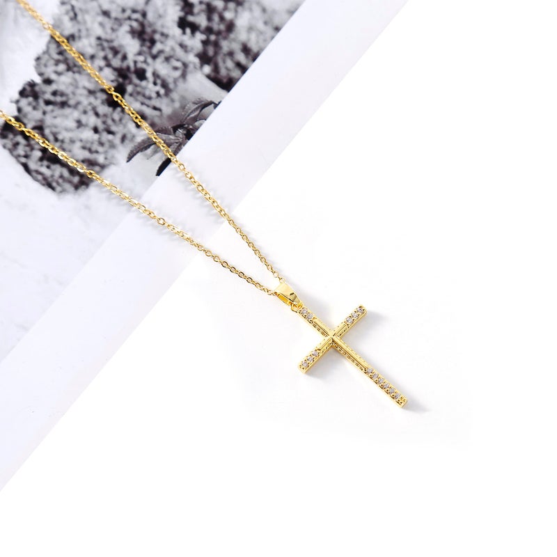 LLIYSOUN Gold Cross Necklaces for Women Jewelry Gold Cross Necklaces Gifts for Women Cross Necklace Minimalist Trendy Jewelry Valentines Day Gifts CN1 - Image 2