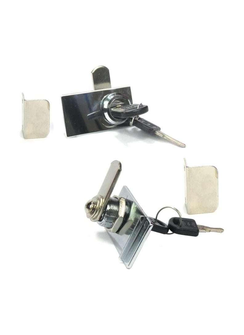 KNP KNP Chrome Plated Glass Cabinet Door Lock 5-7mm is a secure and stylish locking solution designed for glass cabinets, showcases, and display cases. 