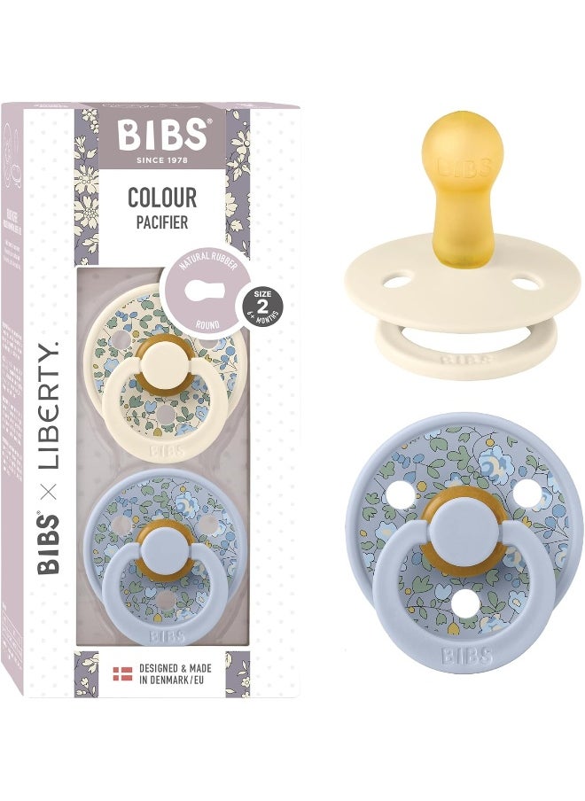 BIBS Pack of 2 X Liberty Colour Eloise Latex Size 2 Dusty Blue Mix  - Image 3