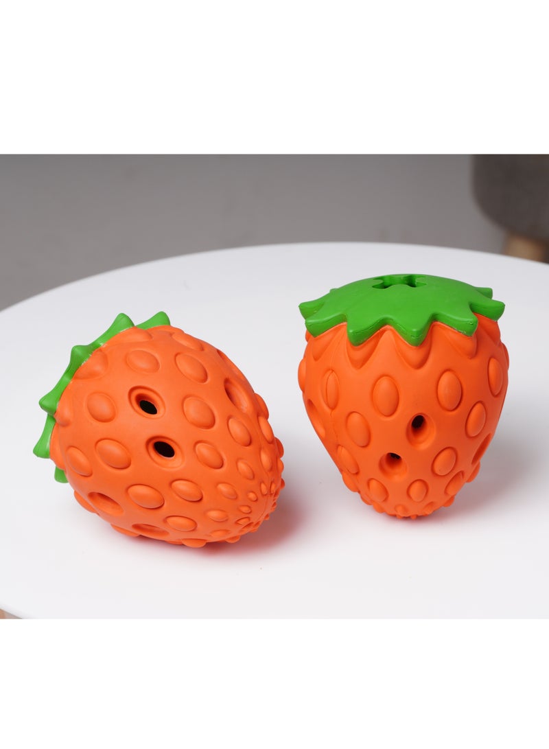 GULFLINK Non Toxic Natural Rubber Toy For Dogs Orange - Image 2