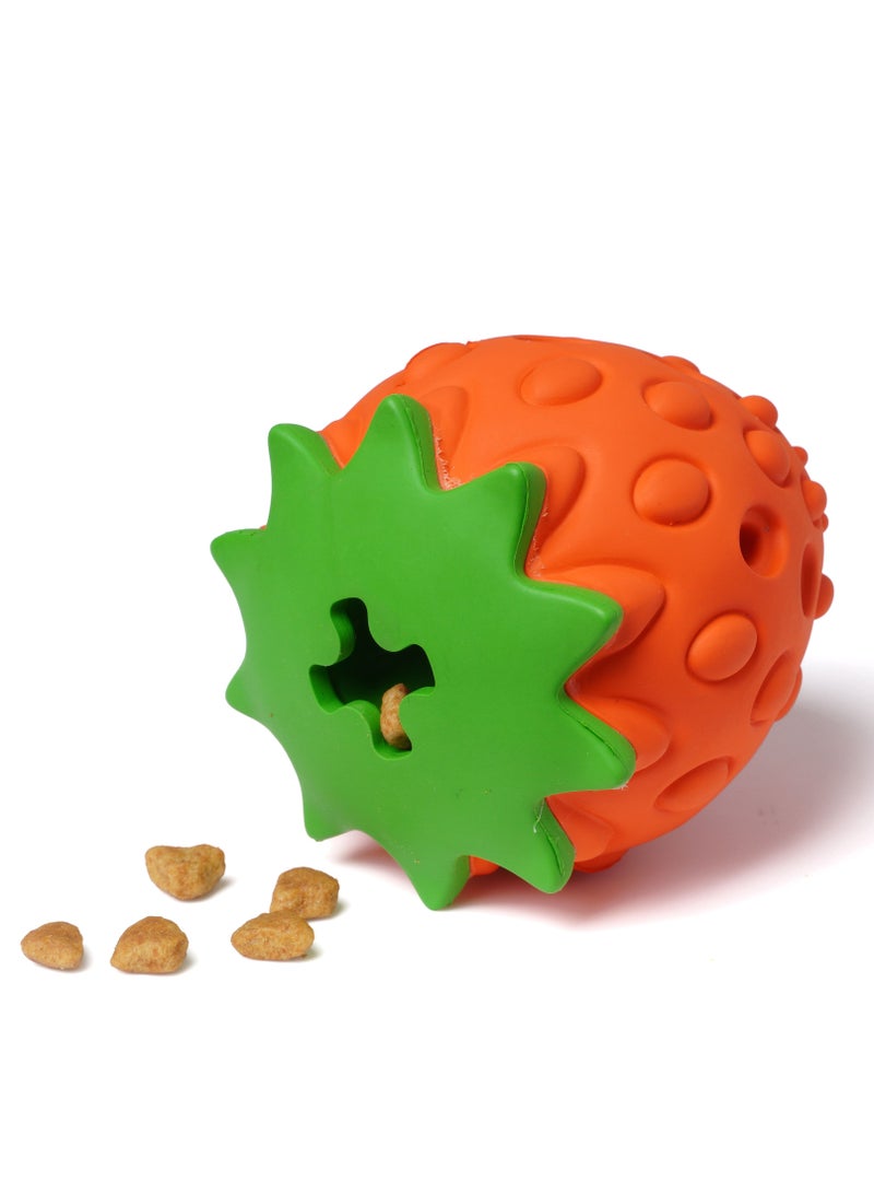 GULFLINK Non Toxic Natural Rubber Toy For Dogs Orange - Image 1