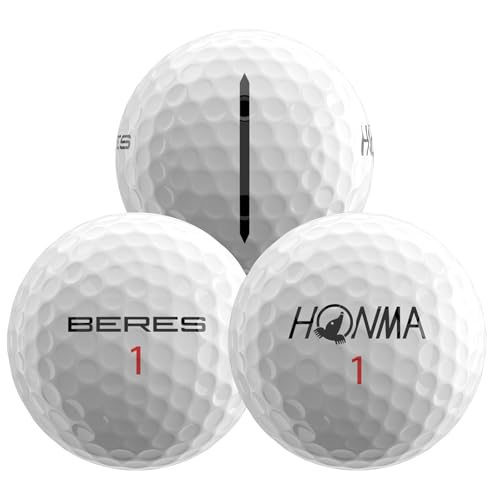 Honma BERES 3S Golf Balls, Long Distance with High Speed,3 Layer with Surlyn Cover‌,Soft Golf Balls for Men Women Beginner Amateur Golfer, Perfect for Off The Tee and Around The Green,1 Dozen - Image 3
