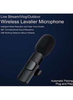 Generic K9 Mini Portable Digital 2 in 1 2.4GHz Wireless Microphone Clip Recording Mic with Receiver for All Type C/Lightning Devices  - Image 3