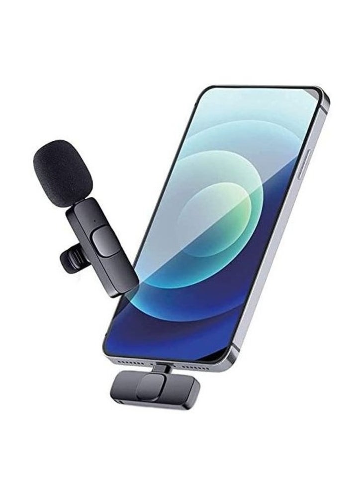 Generic K9 Mini Portable Digital 2 in 1 2.4GHz Wireless Microphone Clip Recording Mic with Receiver for All Type C/Lightning Devices  - Image 4