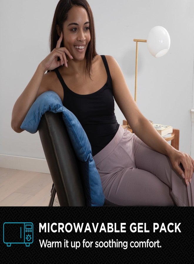 Brookstone HUG'ZZZ Soft Pillow - Microwaveable Gel Pack for Warming Sensation, Comfort & Support - Fold, Roll, or Wedge Pillow for Sitting, Napping, or Hugging Ideas - Image 4