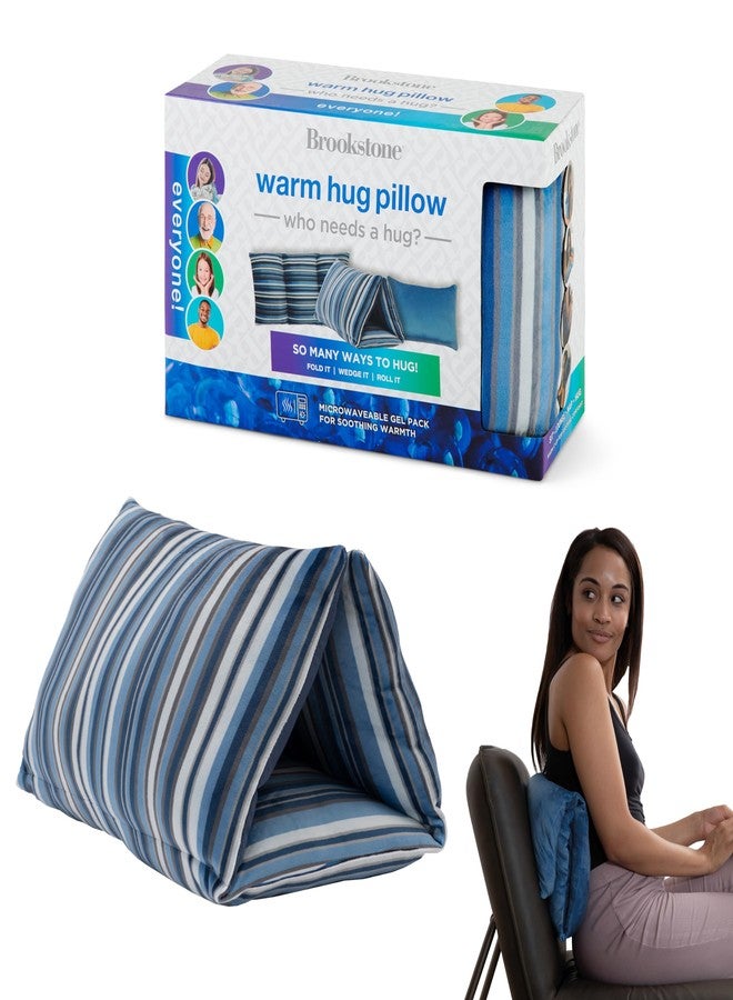 Brookstone HUG'ZZZ Soft Pillow - Microwaveable Gel Pack for Warming Sensation, Comfort & Support - Fold, Roll, or Wedge Pillow for Sitting, Napping, or Hugging Ideas - Image 1