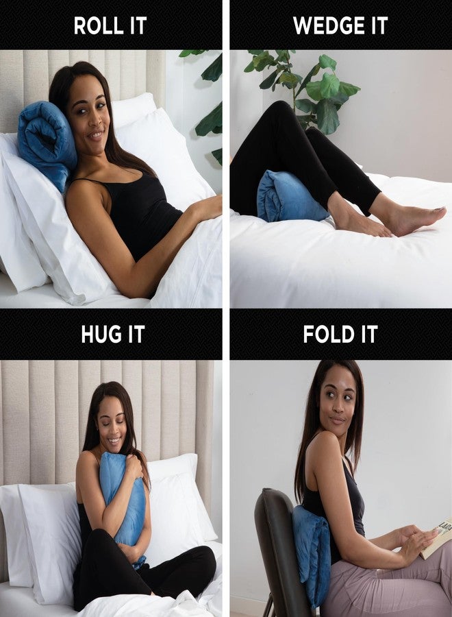 Brookstone HUG'ZZZ Soft Pillow - Microwaveable Gel Pack for Warming Sensation, Comfort & Support - Fold, Roll, or Wedge Pillow for Sitting, Napping, or Hugging Ideas - Image 3