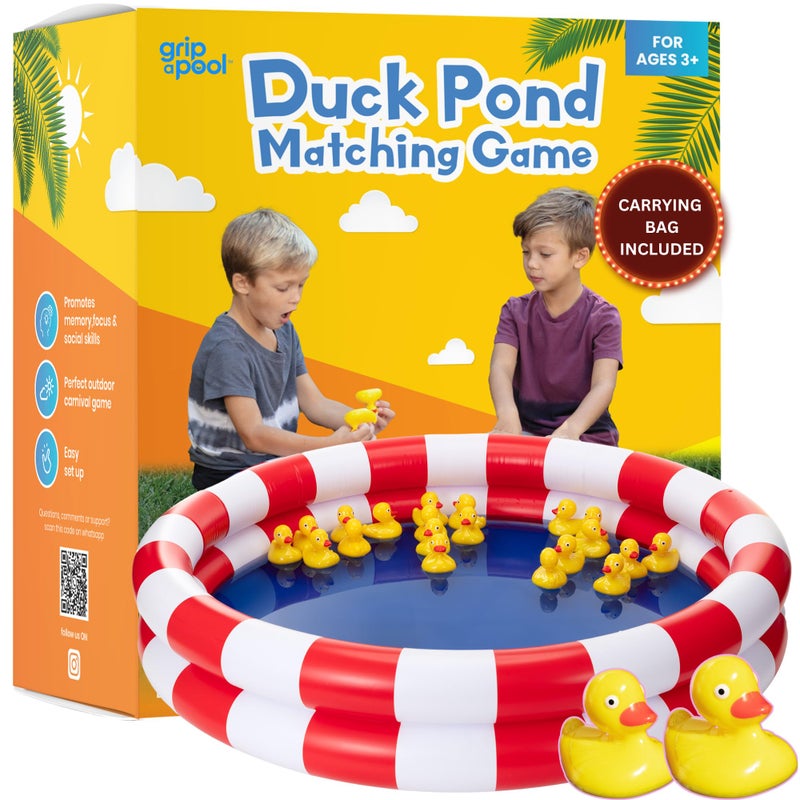 GRIP A POOL Duck Pond Matching Carnival Game Outdoor Games for Kids Birthday Party Field Day Fun Activities for Kids 48 35 Outdoor Water Toys and Games for Backyard Memory Game Easter Gift Summer Toy - Image 2