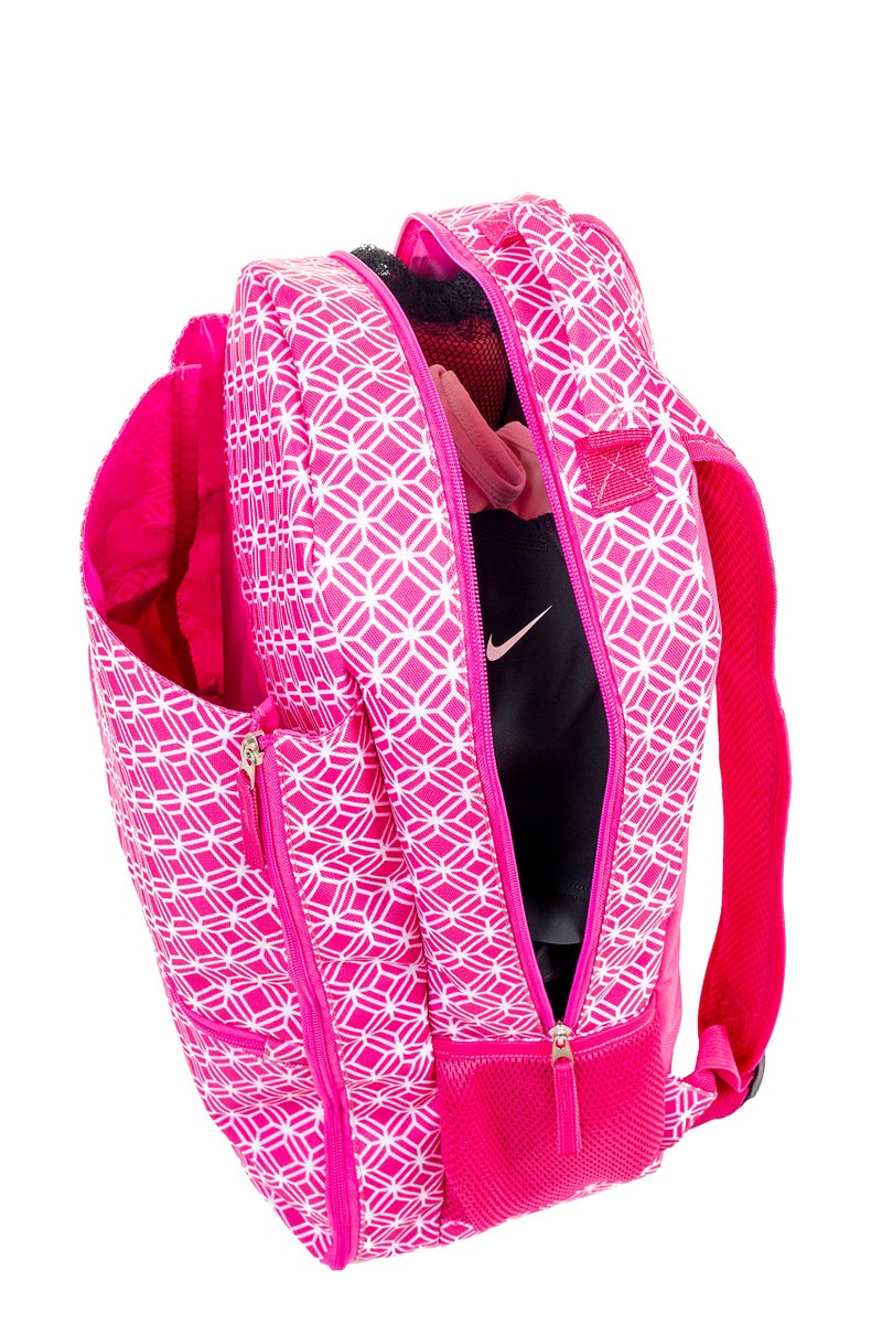 Thorza Tennis Racket Backpack for Women – Lightweight Tennis Bag Stores 2 Rackets, Balls, and Sports Gear – Backpack Only Pink - Image 4