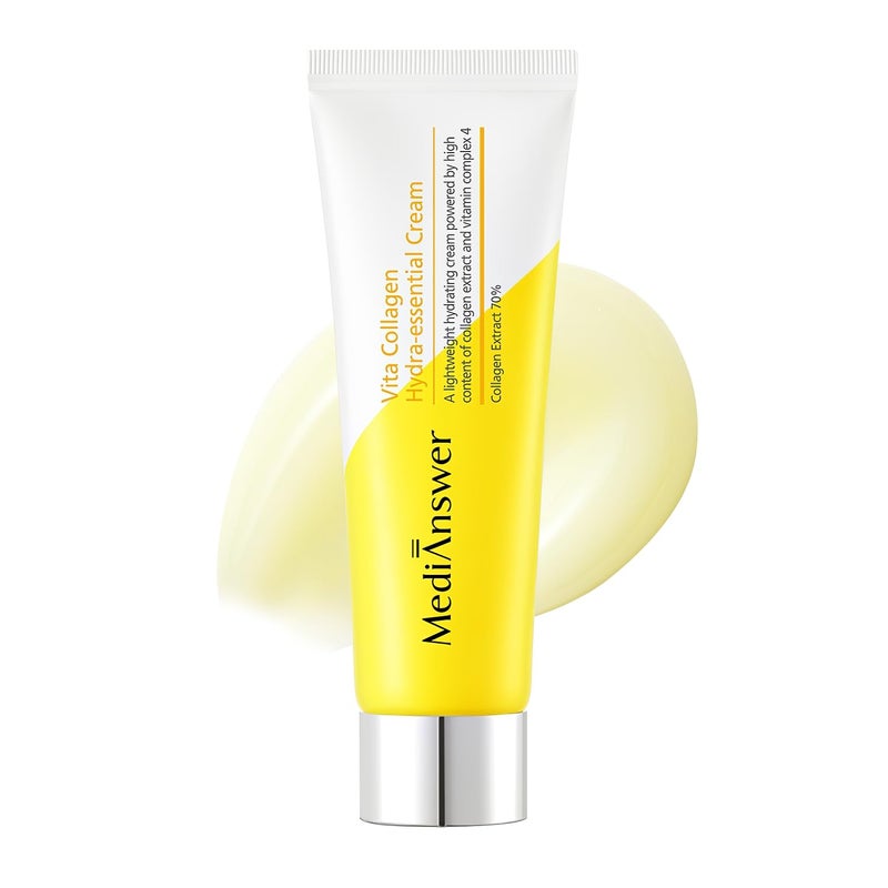 ABOUT ME About Me MediAnswer Vita Collagen Hydra Essential Cream KBeauty Moisturizing Gel Cream with 70 French 500Da Collagen  10000ppm MultiVitamin Complex AntiAging Treatment 50ml169 fl oz