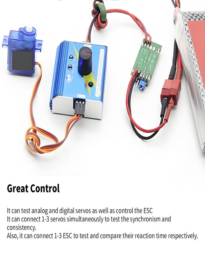 Dilwe RC Motor Servo Tester, CCPM Servo Consistency Master, ESC Checker for RC Plane, Car, Boat, Model Part Accessory - Image 3
