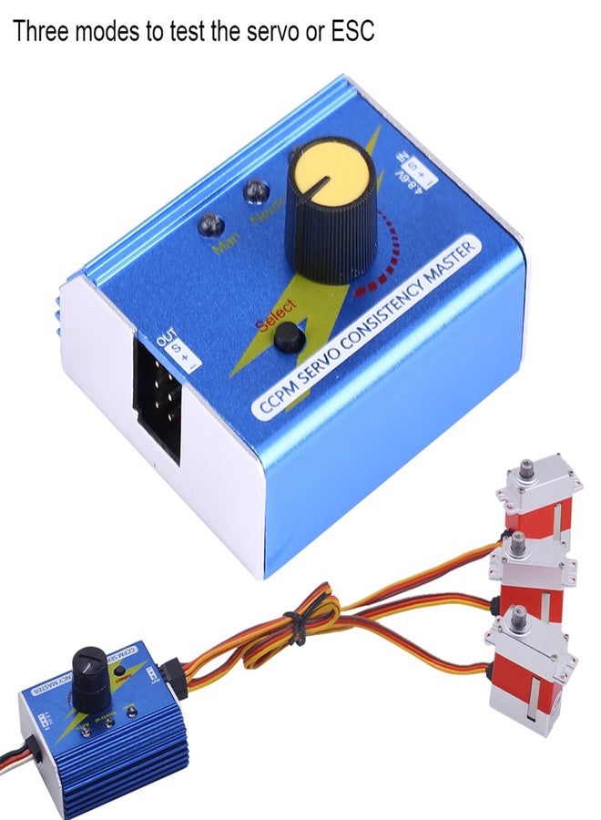 Dilwe RC Motor Servo Tester, CCPM Servo Consistency Master, ESC Checker for RC Plane, Car, Boat, Model Part Accessory - Image 4