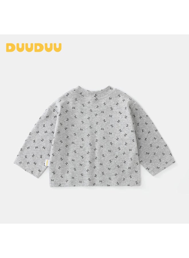 Duuduu Kids Girls Long Sleeve T-shirt Spring Autumn Baby Cute Outwear Infant Casual Top Bowknot 120 - Image 2