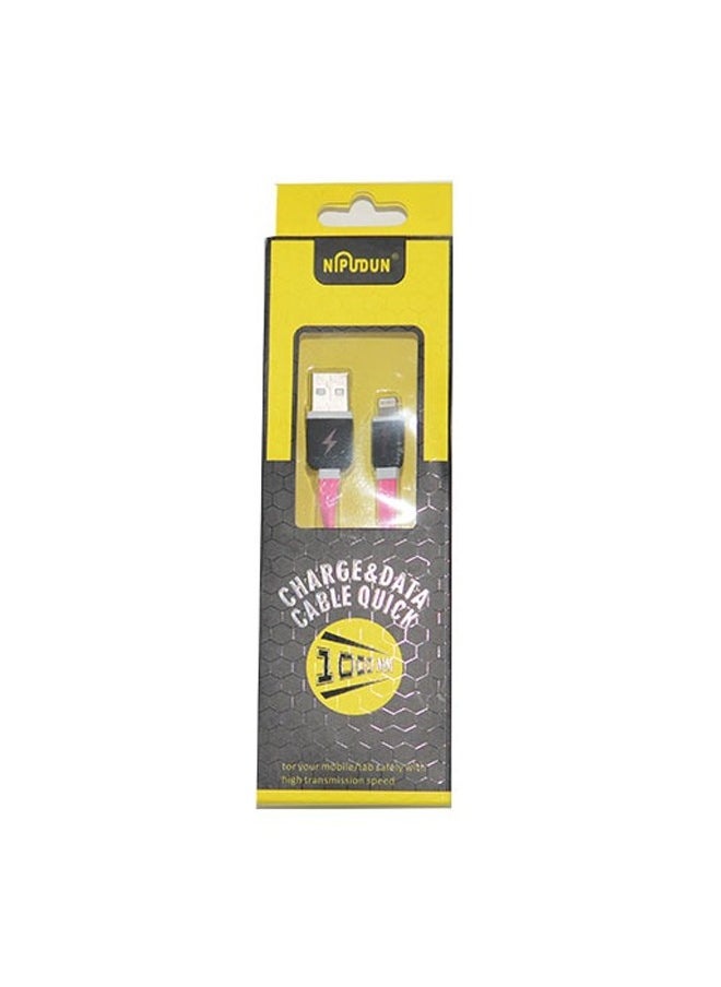 NIPUDUN Pack Of 5 NIPUDUN Cable lightting For iPhones pink  - Image 4