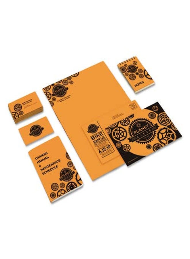 Neenah Astrobrights Premium Color Card Stock, 65 lb, 8.5 x 11 Inches, 250 Sheets, Cosmic Orange - Image 2
