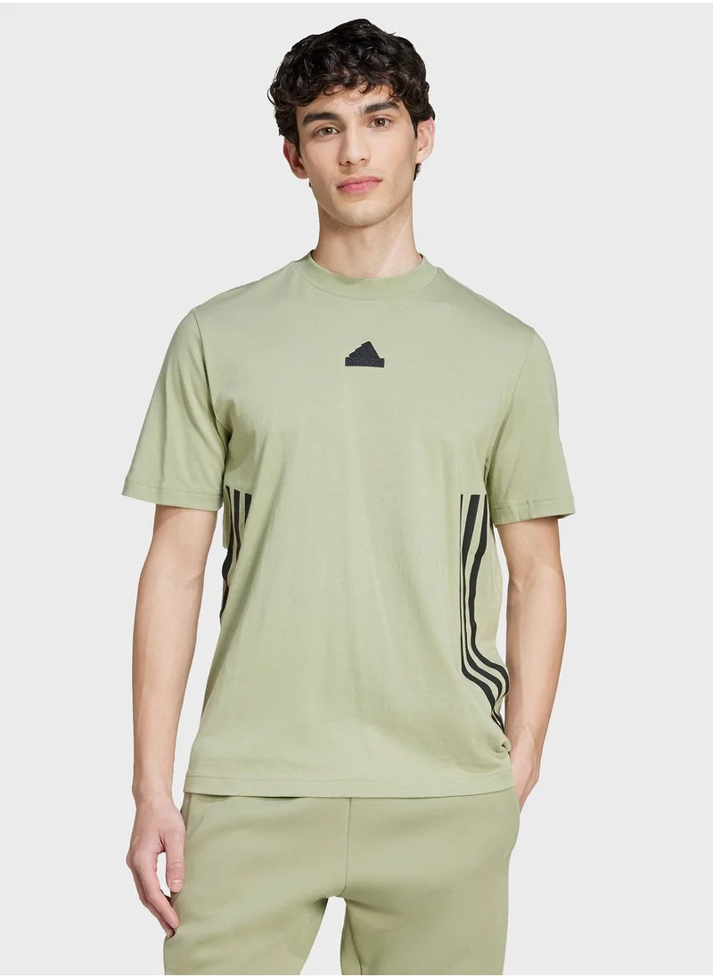Adidas Future Icon 3 Stripe T-Shirt