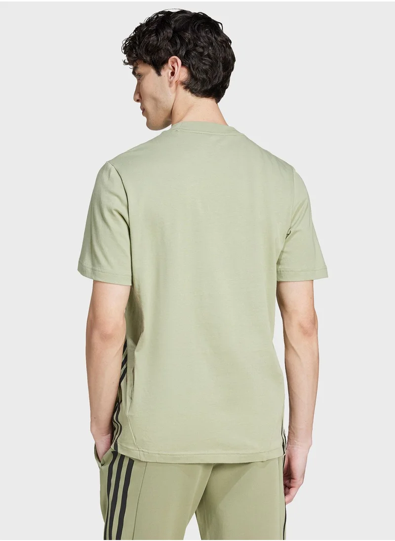 Adidas Future Icon 3 Stripe T-Shirt