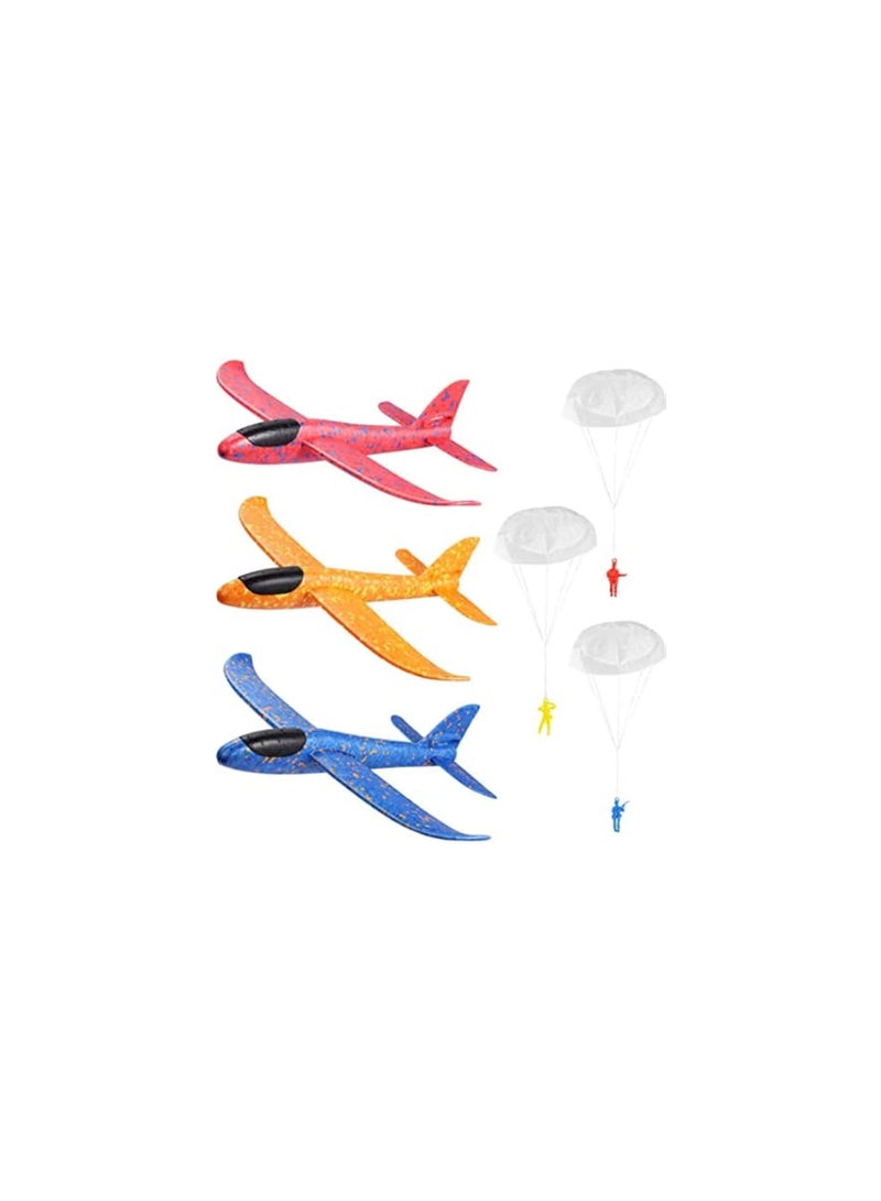 DeloPik 19INCH Airplanes, Manual Throwing Outdoor Sports Toys for Challenging(6pcs) - Image 1