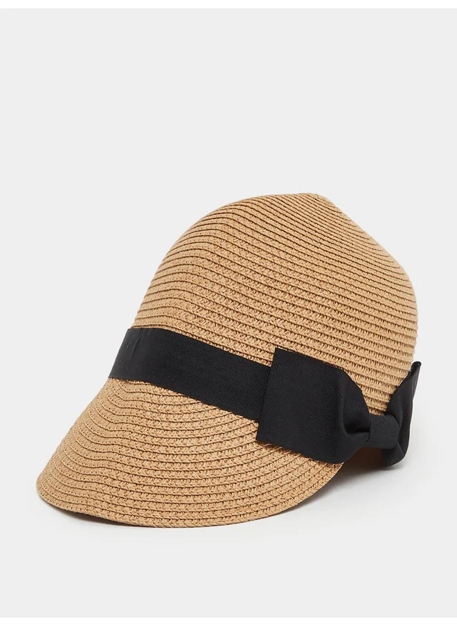 Styli Styli Ribbon Detail Straw Cap