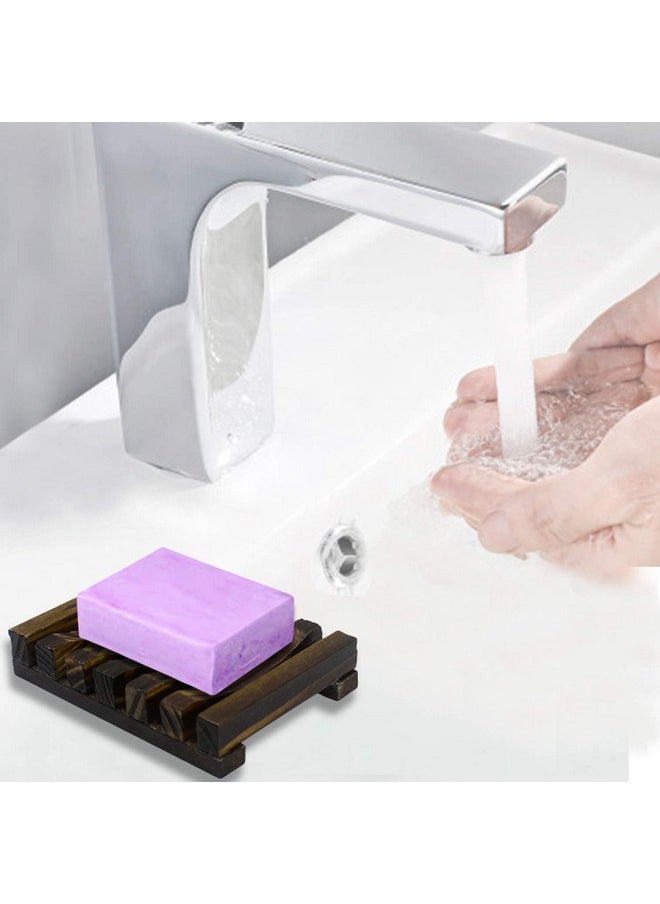 Dogxiong - 1 Pari Soap Exfoliating Bag Natural Soap Saver With Drawstring And Wooden Bead Holderexfoliating Loofah Pouch For Bathroom Shower - Image 1